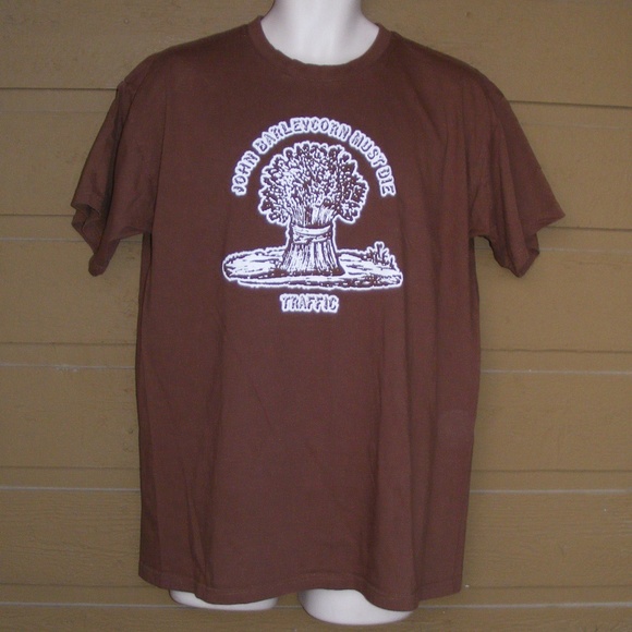 B&C Other - TRAFFIC Tee, XL, Brown, John Barleycorn Must Die